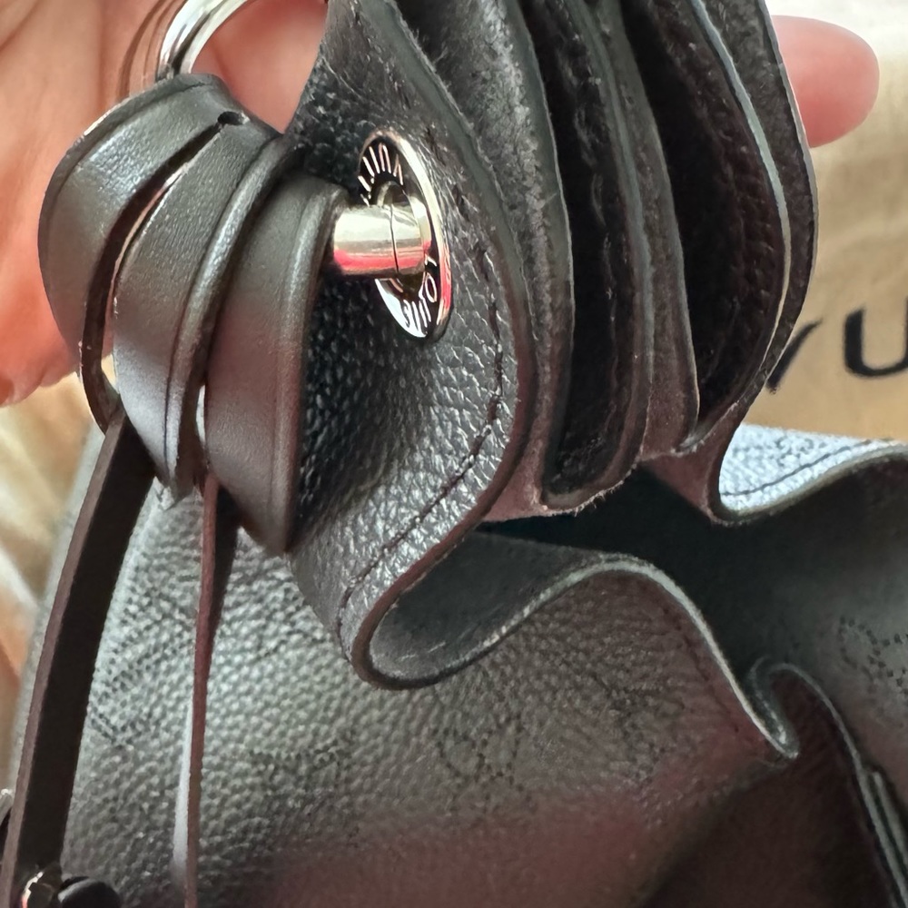 LOUIS VUITTON Carmel bag MAHINA Black with silver hardware EXCELLENT CONDITION - Picture 17 of 17